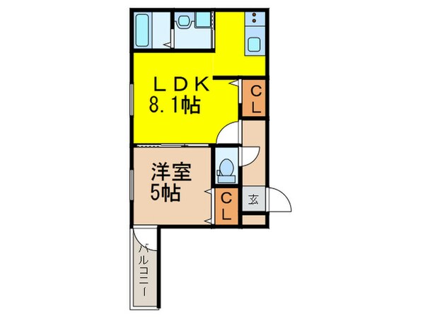 フジパレス西住之江Ⅷ番館の物件間取画像